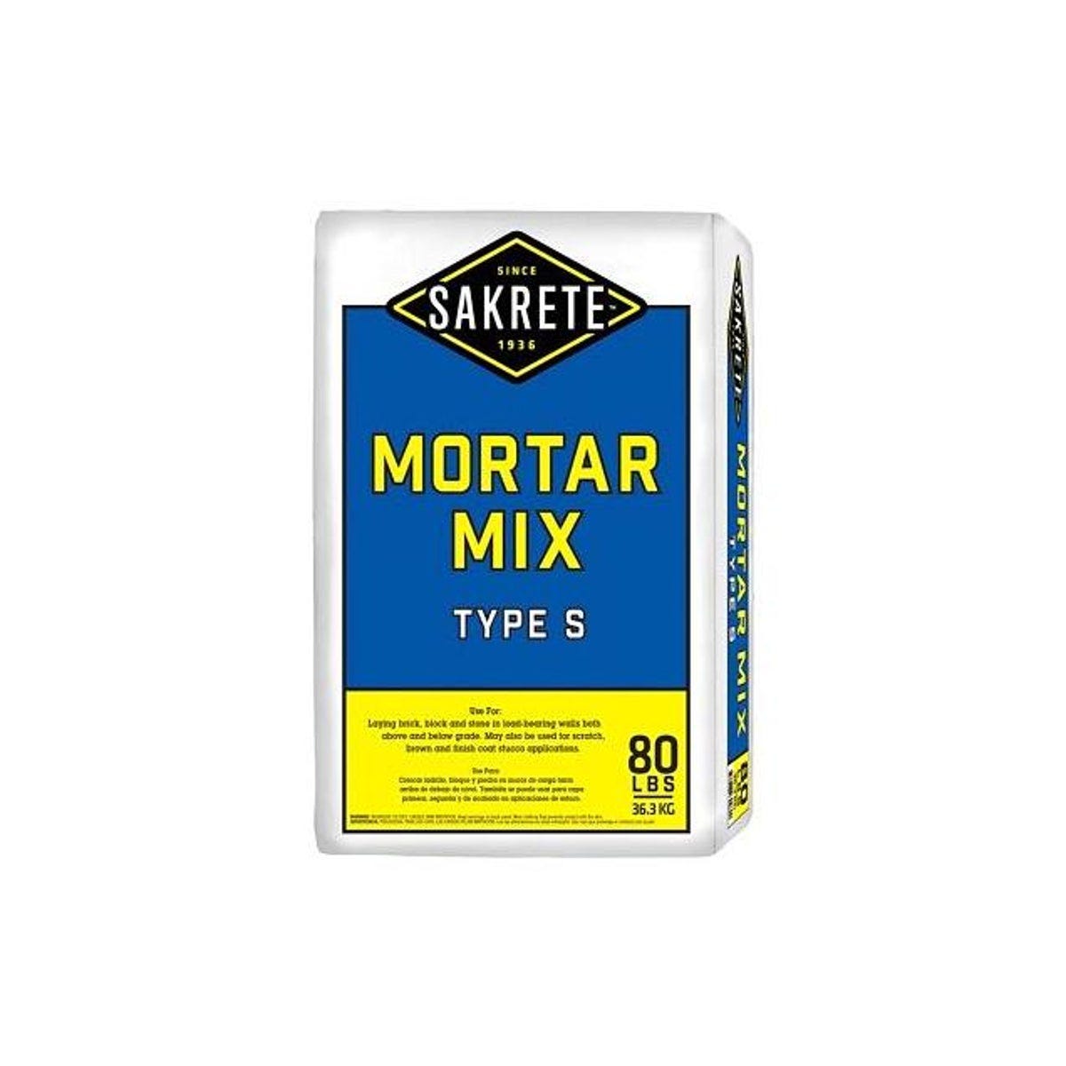 Sakrete 80 Lb. Type S Mortar Mix Sakrete 80 Lb. Type S Mortar Mix