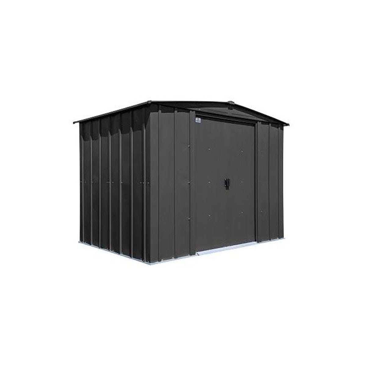 Arrow 8 Ft. x 6 Ft. Classic Steel Storage Shed, Charcoal
