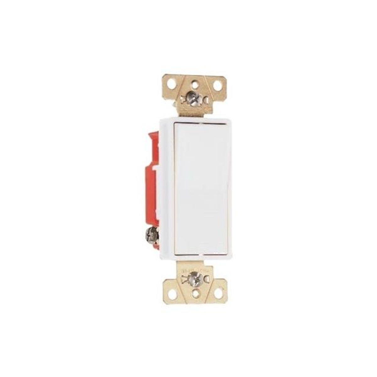 Legrand Pass & Seymour 20A White 3-Way Decorator Switch
