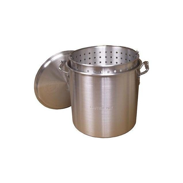 King Kooker 80 Qt. Aluminum Steamer Pot with Basket