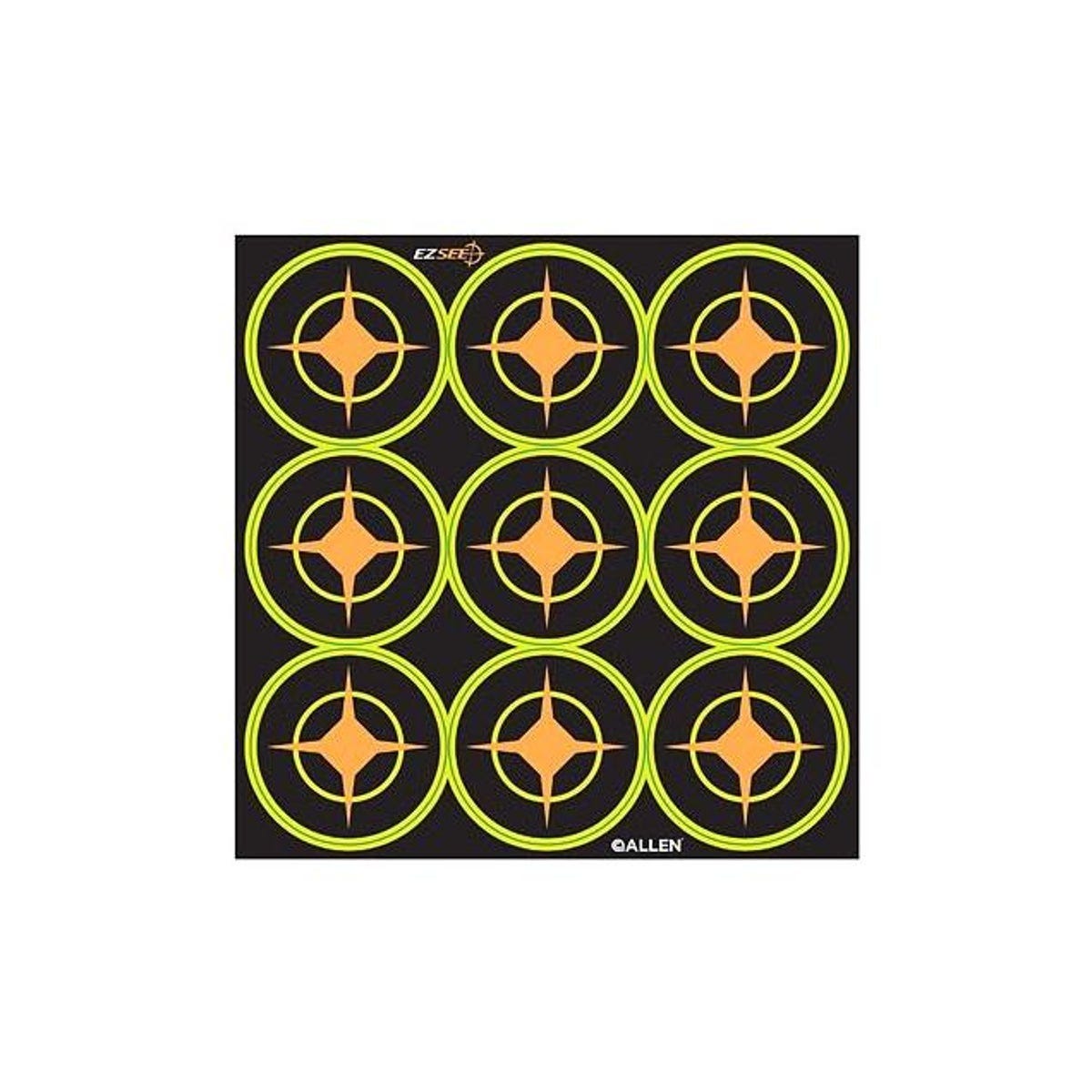 Allen 2 In. Black Adhesive EZ See Aiming Dots (12-Sheet)