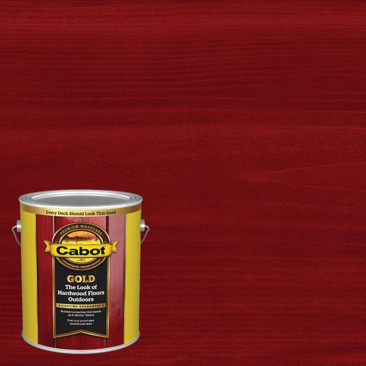 Cabot Gold Exterior Stain, 3472 Fireside Cherry, 1 Gal.