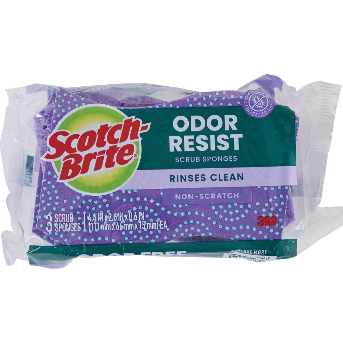 Scotch-Brite Stay Fresh Non-Scratch Scrub Dots Sponge (3-Pack) Scotch-Brite Stay Fresh Non-Scratch Scrub Dots Sponge (3-Pack)