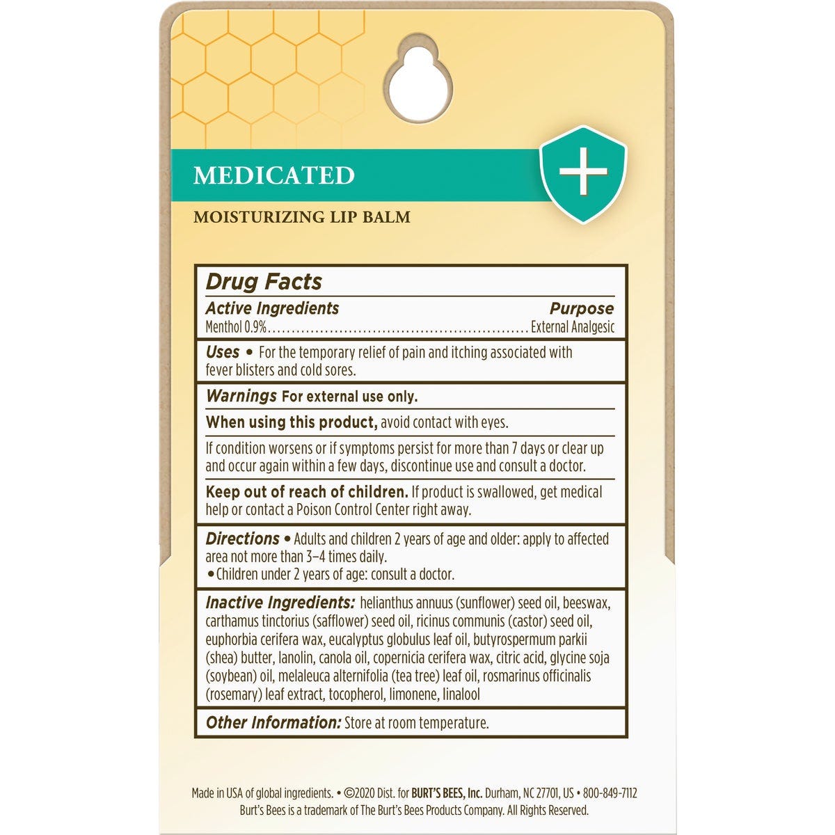 Burt's Bees 0.15 Oz. Medicated Lip Balm (2-Pack) - photo 2