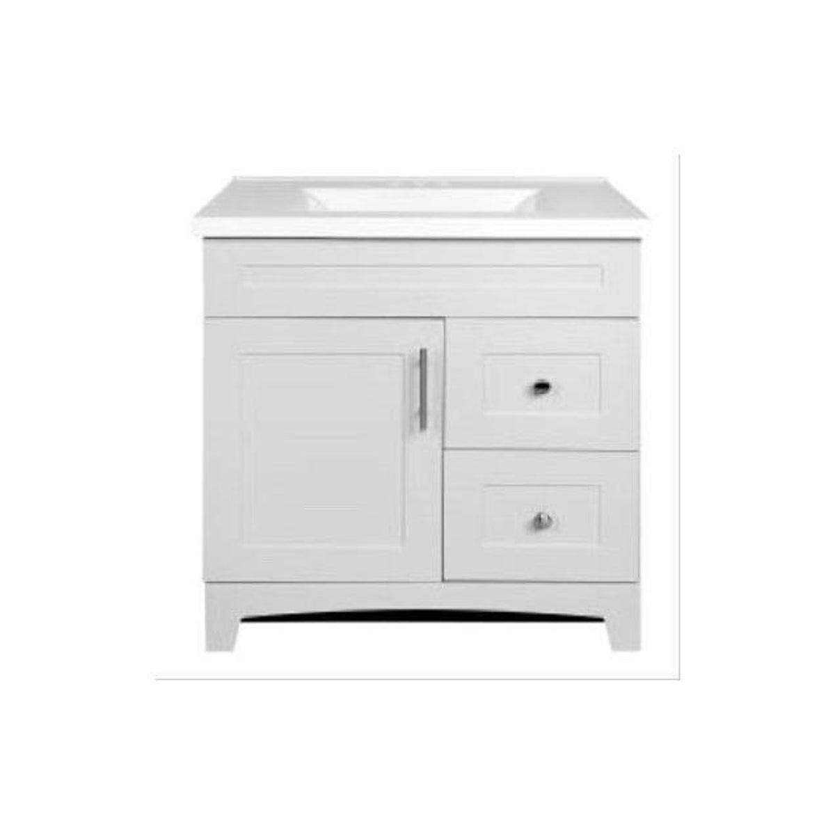 Royal Cabinets Fashion Grey Finish Shaker Door & Drawer Vanity Combo Royal Cabinets Fashion Grey Finish Shaker Door & Drawer Vanity Combo