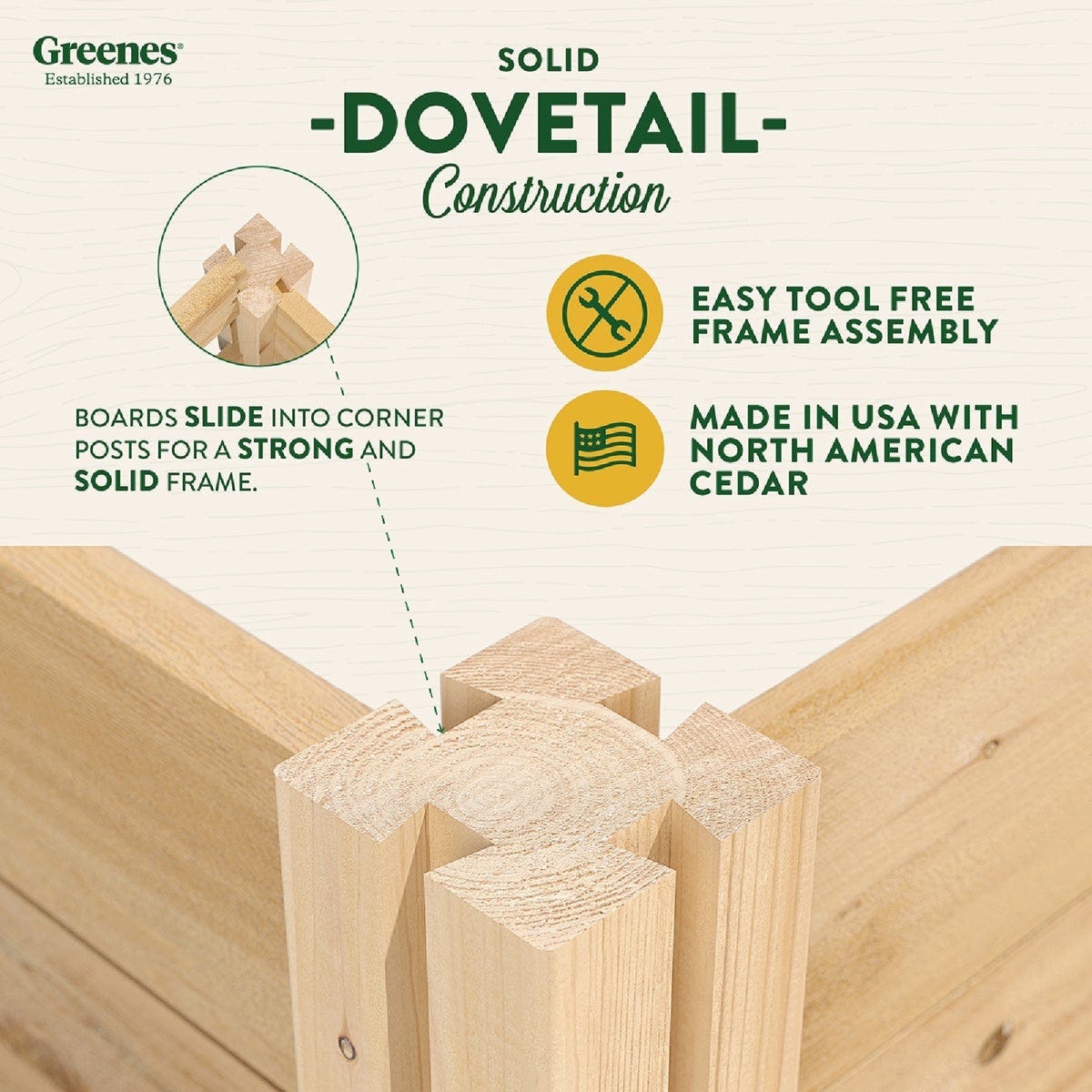 Greenes Fence 4 Ft. x 4 Ft. x 5.5 In. Cedar Raised Garden Bed - photo 4