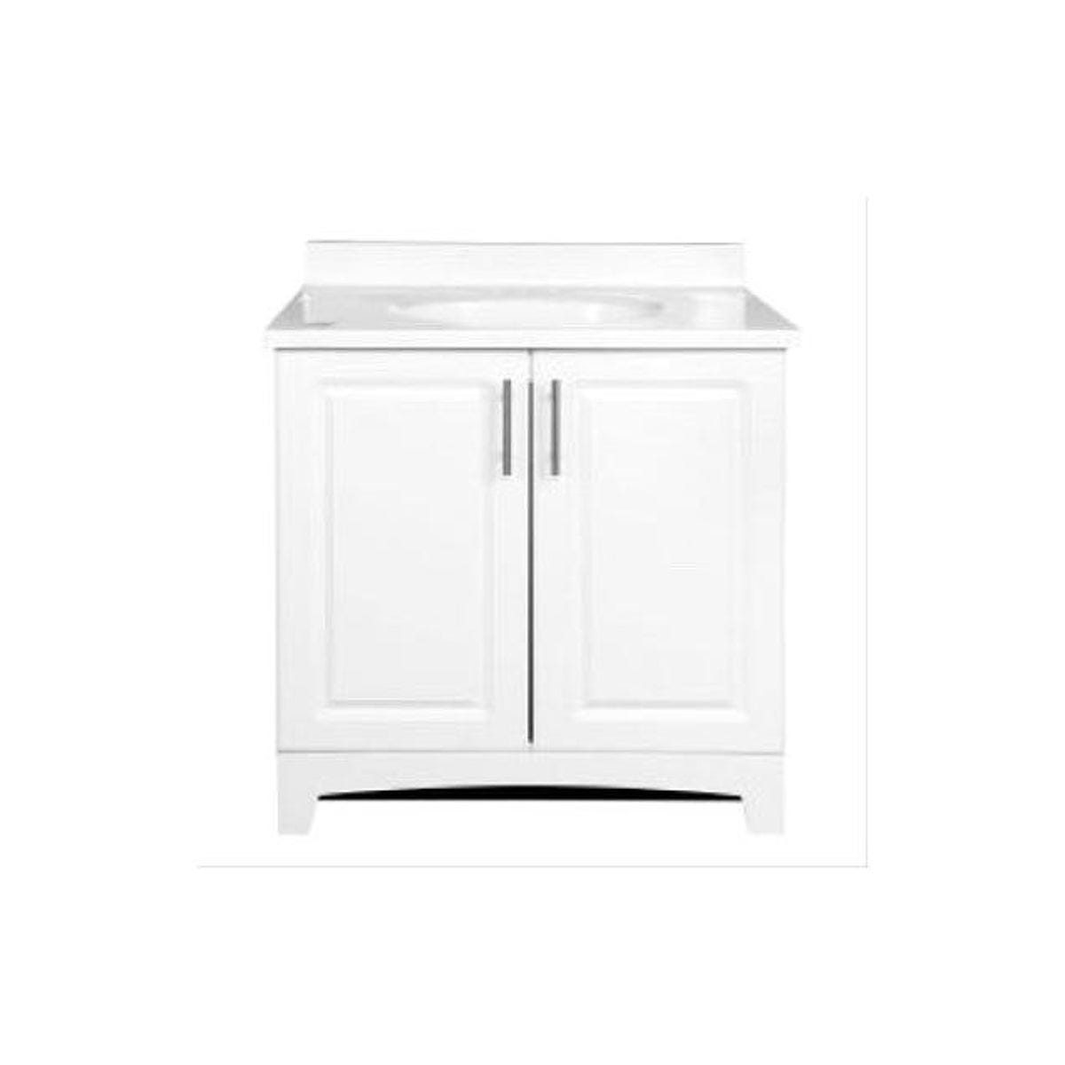 Royal Cabinets White Finish Whitter Combo Vanity Royal Cabinets White Finish Whitter Combo Vanity