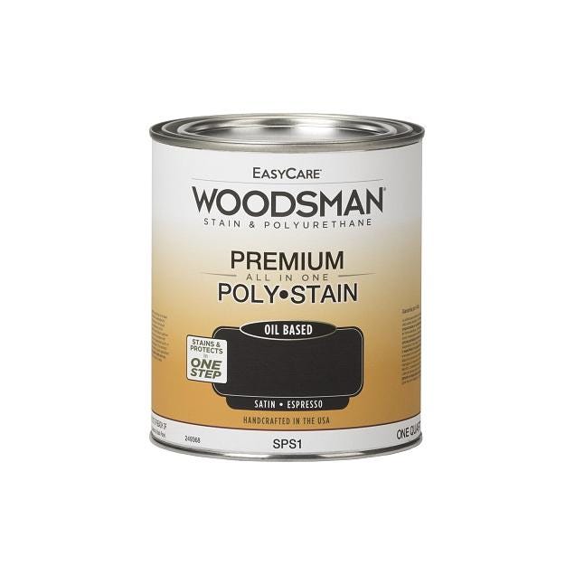 EasyCare Woodsman 1 Qt. Oil-Base Satin Espresso Stain & Polyurethane EasyCare Woodsman 1 Qt. Oil-Base Satin Espresso Stain & Polyurethane