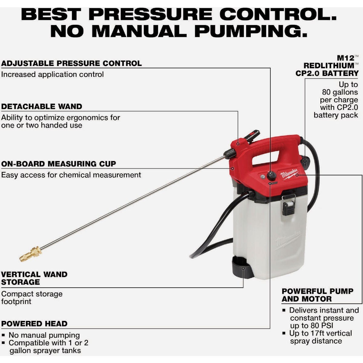 Milwaukee M12 2 Gal. Handheld Sprayer Kit - photo 4 Milwaukee M12 2 Gal. Handheld Sprayer Kit - photo 4