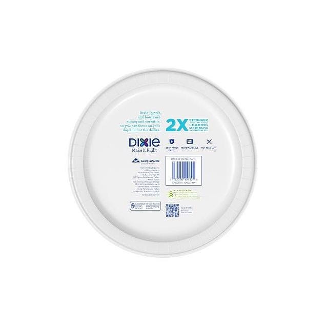 Dixie 10 In. Heavy-Duty Paper Plates (26-Ct.) - photo 2