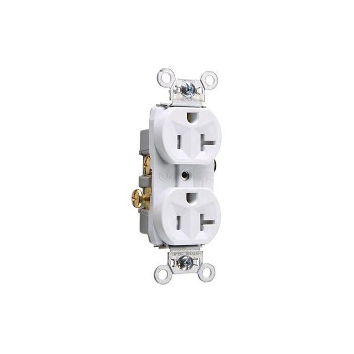 Legrand Pass & Seymour 20A Weather/Tamper-Resistant Duplex Receptacle, White