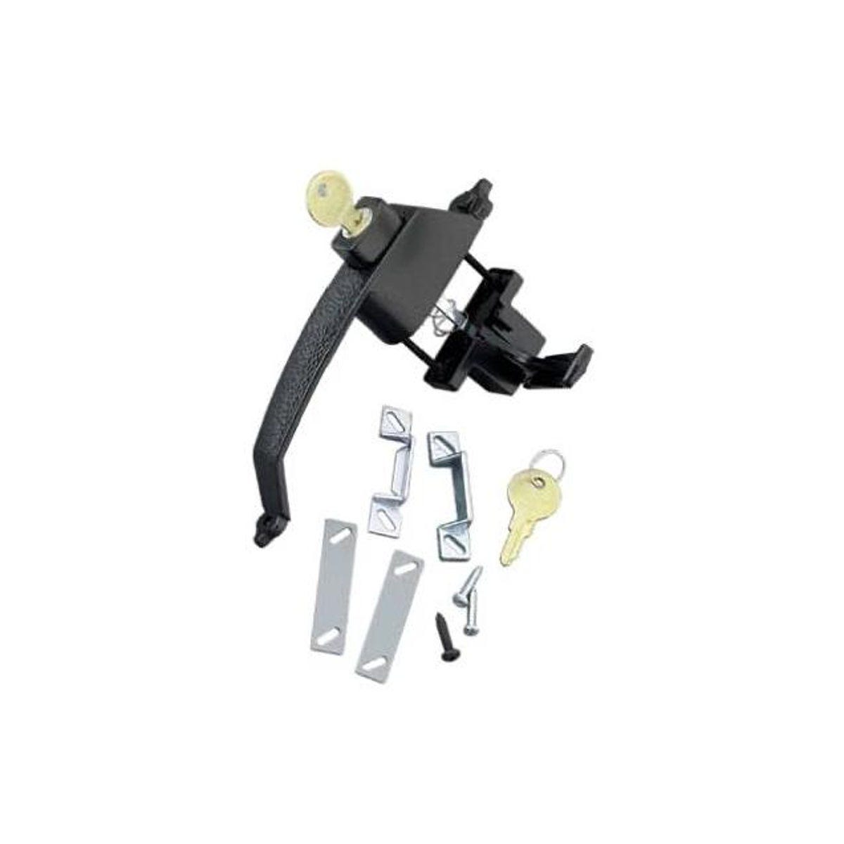 Wright Products Colonial Black Push-Button Screen & Storm Door Lock