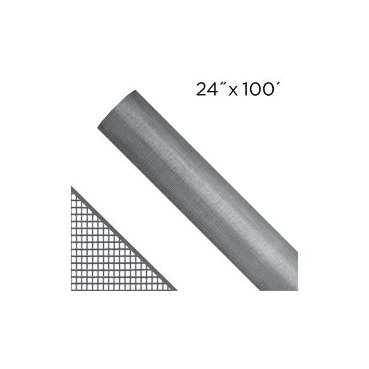 Saint-Gobain ADFORS 24 In. x 100 Ft. Gray Fiberglass Screen Cloth Saint-Gobain ADFORS 24 In. x 100 Ft. Gray Fiberglass Screen Cloth