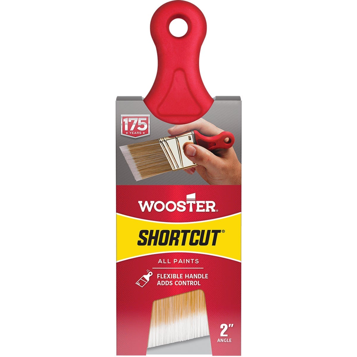 Wooster Shortcut 2 In. Angle Sash Short Handle Paint Brush
