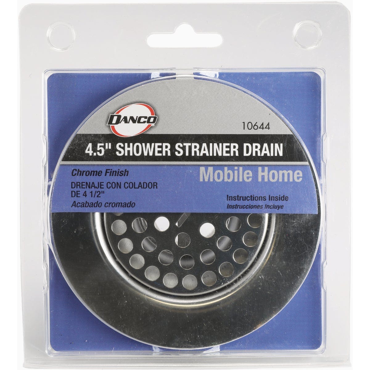 Danco 4-1/2 In. Chrome Mobile Home Flat Top Shower Drain Strainer - photo 5