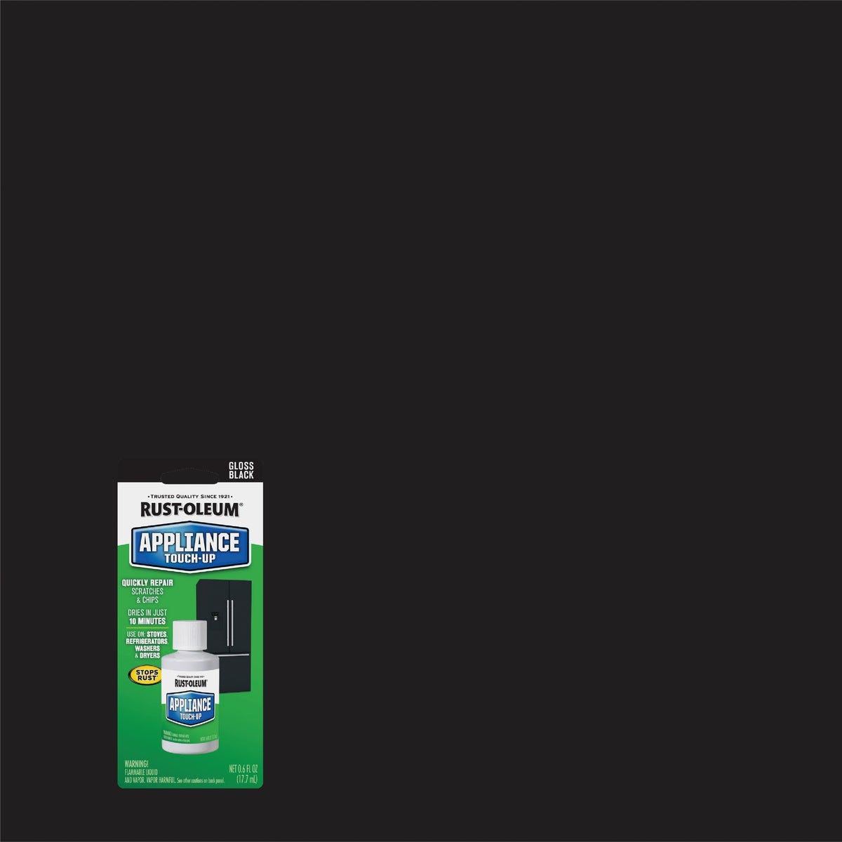 Rust-Oleum Specialty Appliance Black Gloss 0.6 Oz. Spray Paint Rust-Oleum Specialty Appliance Black Gloss 0.6 Oz. Spray Paint