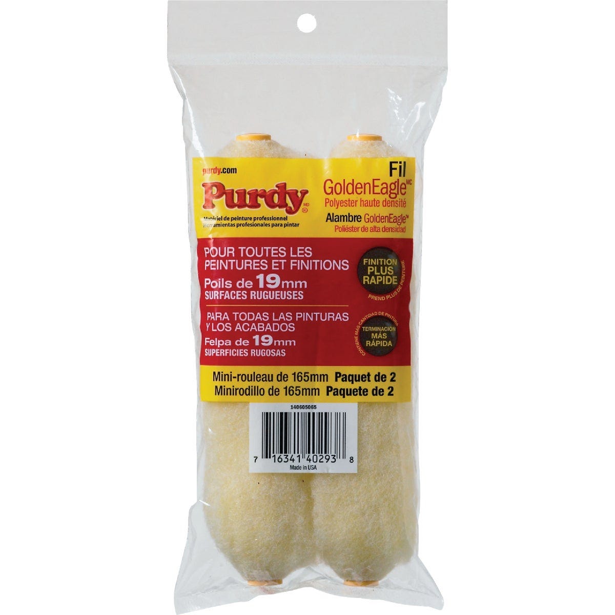 Purdy Jumbo Golden Eagle 6-1/2 In. x 3/4 In. Mini Knit Fabric Roller Cover (2-Pack) - photo 2