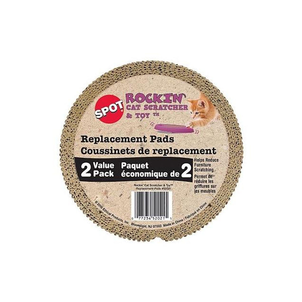 Ethical Pet 7.5 In. Rockin' Cat Scratcher (2-Pack)