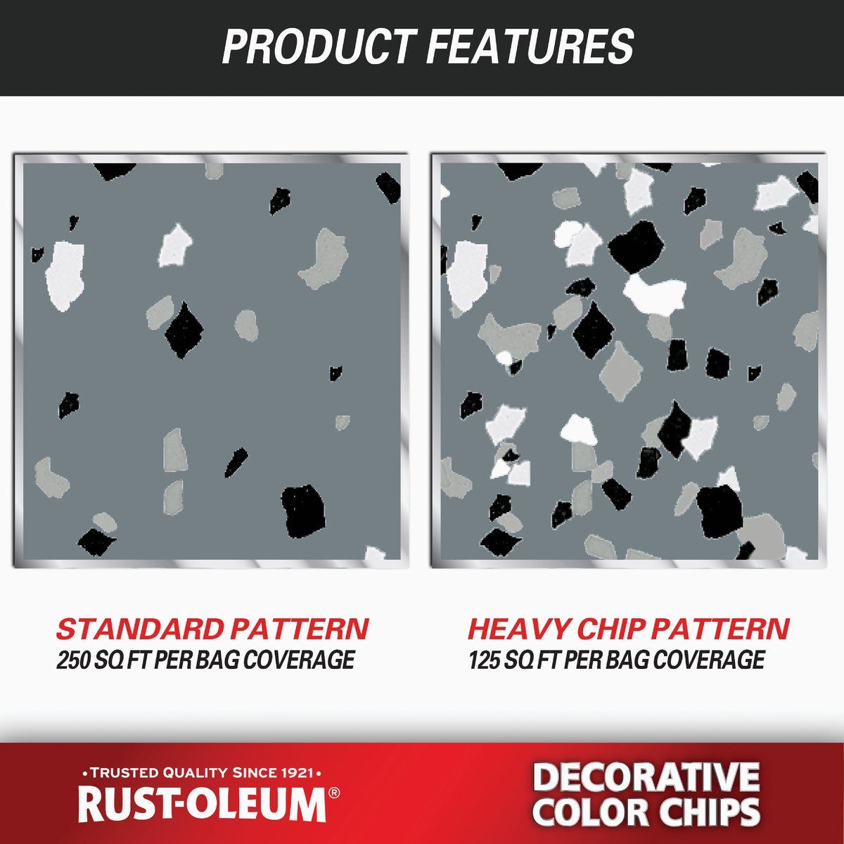 Rust-Oleum Color Chip Concrete Coating, 1 Lb., Glacier Gray - photo 6