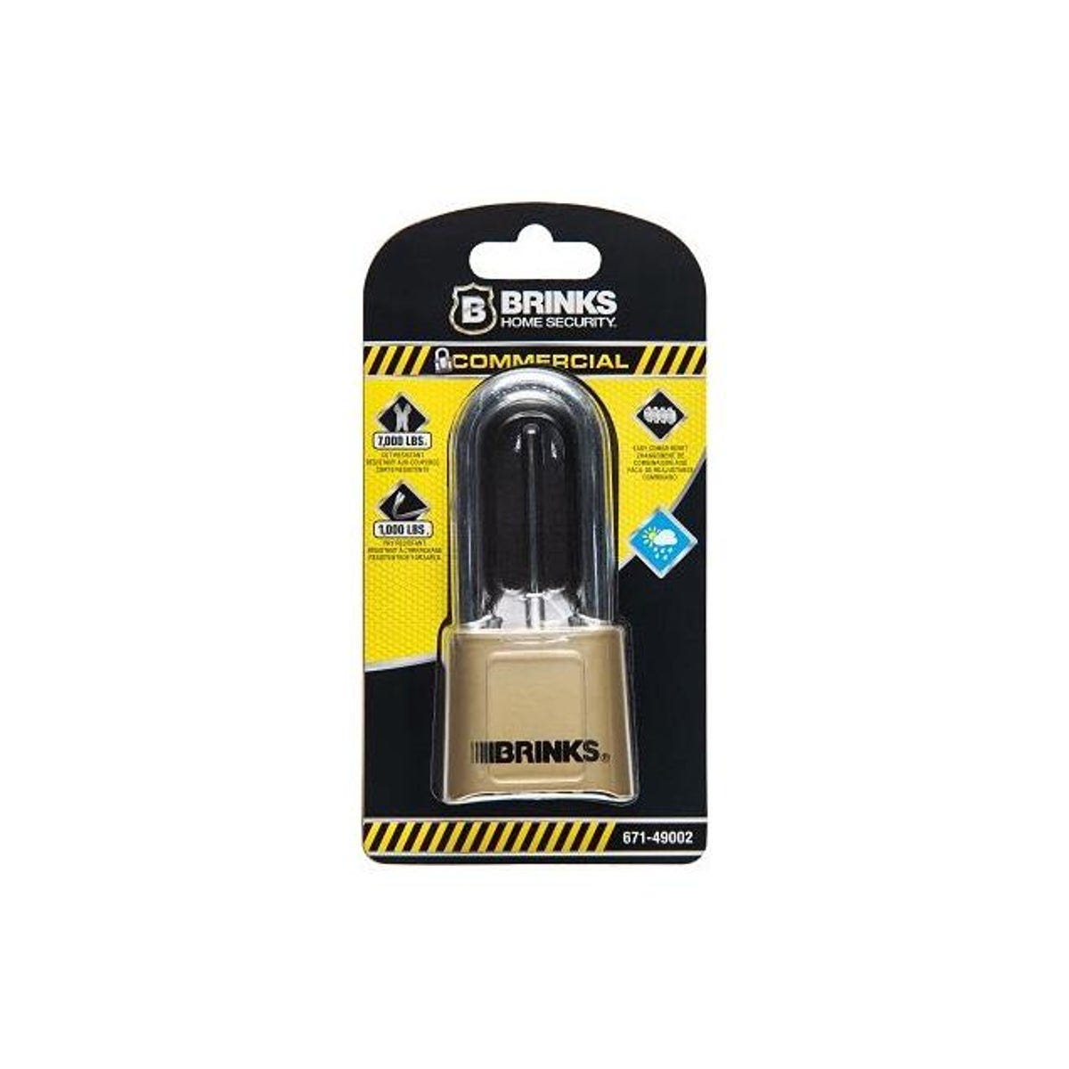 Brinks Brass Resettable Combination Padlock Brinks Brass Resettable Combination Padlock