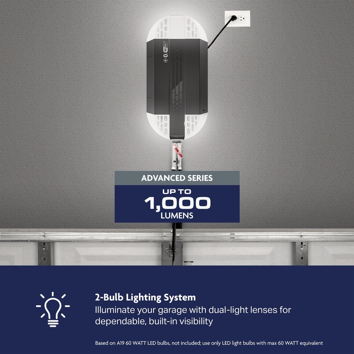 Chamberlain C4310 3/4 HP Chain Drive Garage Door Opener - photo 4