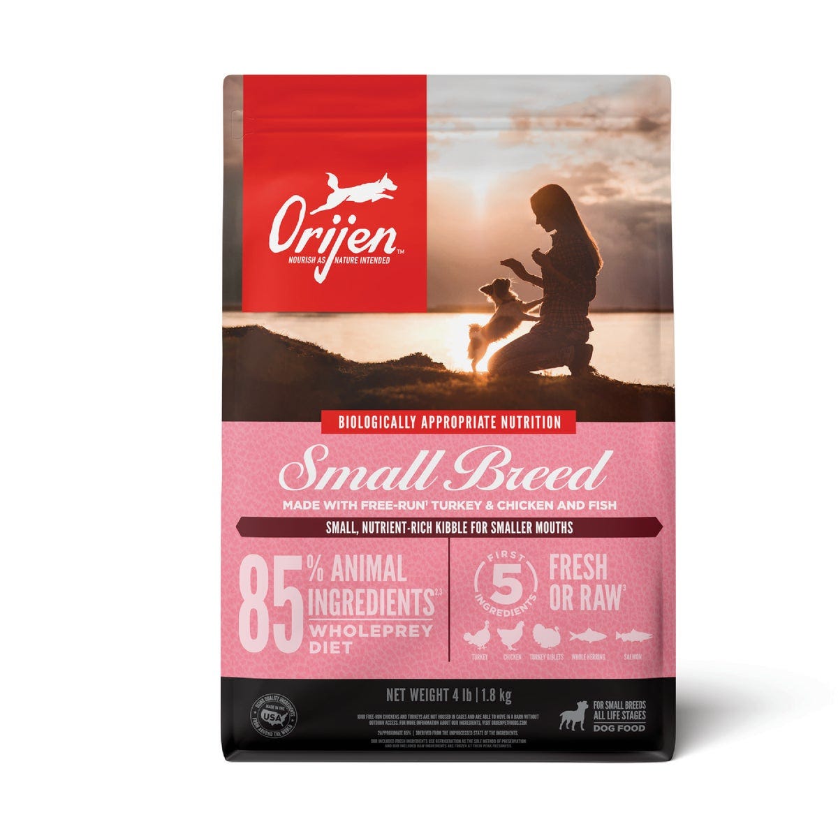 Orijen Small Breed 4 Lb. Adult Grain-Free Dry Dog Food Orijen Small Breed 4 Lb. Adult Grain-Free Dry Dog Food