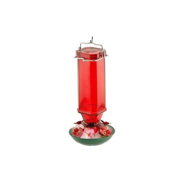 Audubon Bird Feeder 16 Oz. Vintage Square Ruby Hummingbird Feeder Audubon Bird Feeder 16 Oz. Vintage Square Ruby Hummingbird Feeder