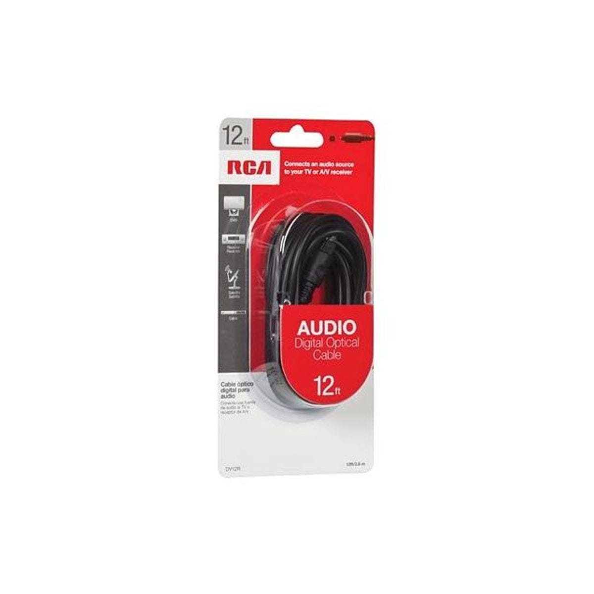 RCA 12 Ft. Digital Optical Audio Cable RCA 12 Ft. Digital Optical Audio Cable