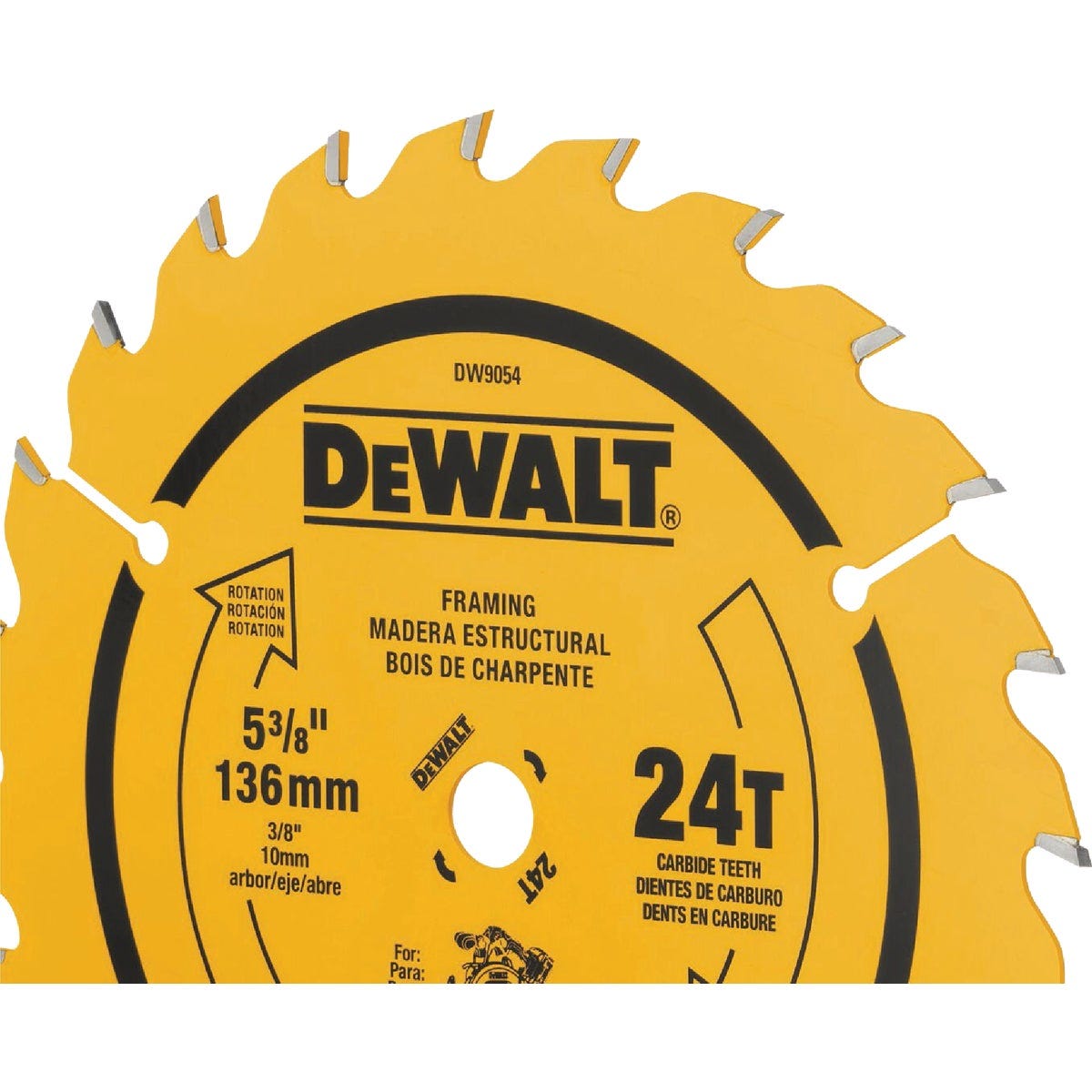 DEWALT 5-3/8 In. 24-Tooth Framing Circular Saw Blade - photo 3