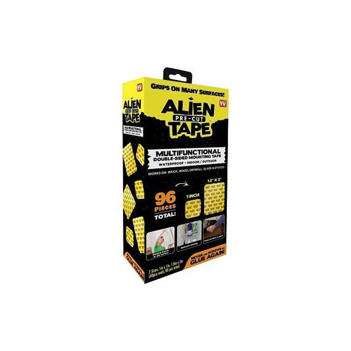 Alien Tape Pre-Cut Reusable Double-Sided Mounting Tape (96-Piece)