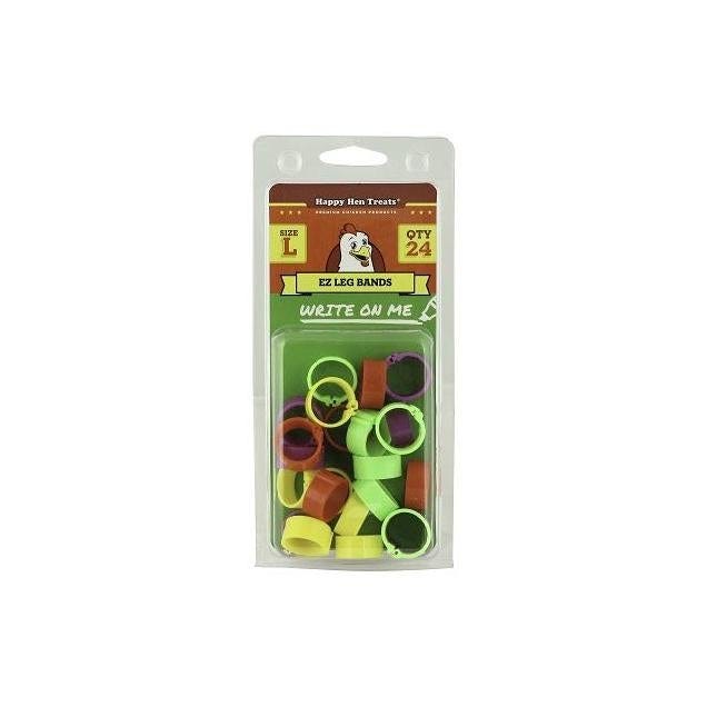 Happy Hen EZ Leg Large Leg Bands (24-Pack) Happy Hen EZ Leg Large Leg Bands (24-Pack)