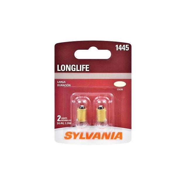 Sylvania 1445LL BP2 Long Life Miniature Clear Bulb (2-Pack)