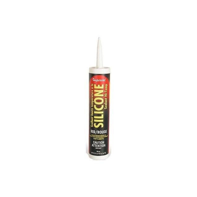Imperial 10.3 Oz. Red High-Temperature Silicone Sealant Imperial 10.3 Oz. Red High-Temperature Silicone Sealant