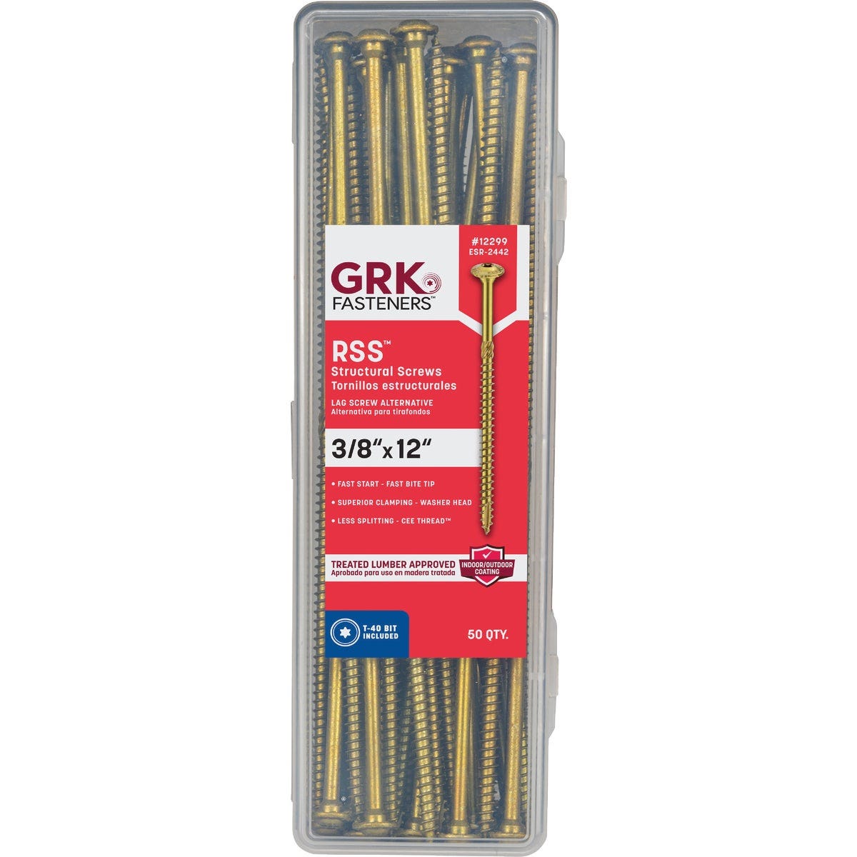GRK RSS Rugged 3/8 In. x 12 In. Star Drive Washer-Head Structure Screw (50-Count) - photo 2 GRK RSS Rugged 3/8 In. x 12 In. Star Drive Washer-Head Structure Screw (50-Count) - photo 2