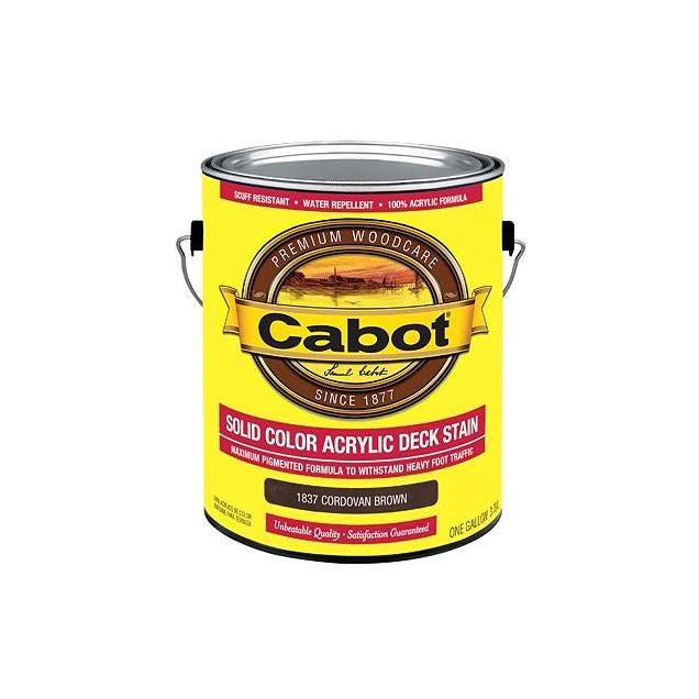 Cabot 1-Gal. Acrylic Cordovan Brown Deck Stain