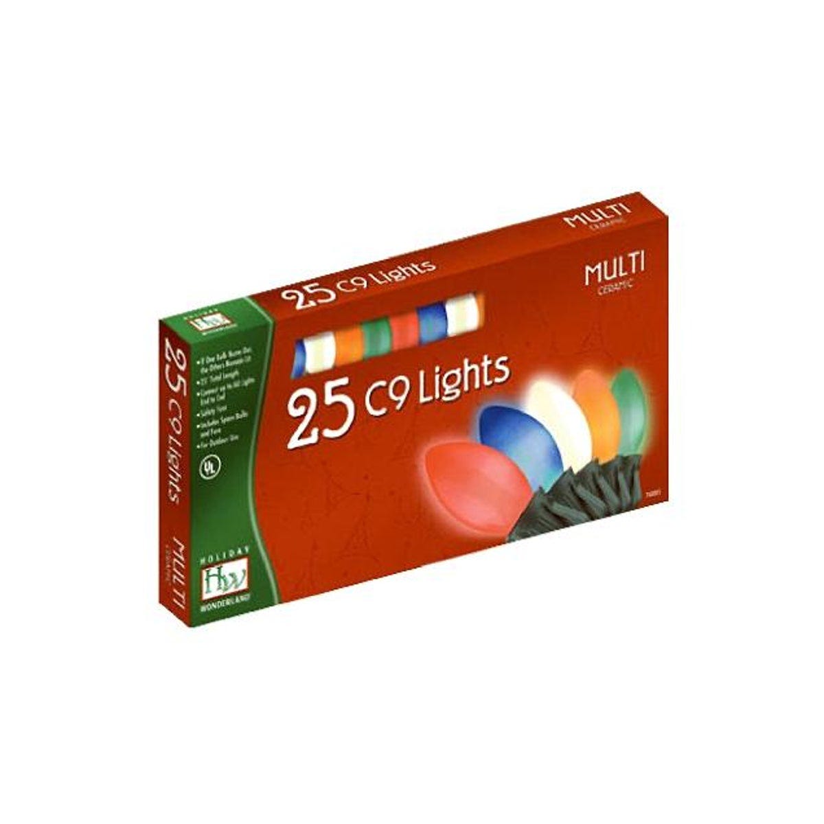 Holiday Wonderland Multi-Color 25-Bulb C9 Christmas Light Set Holiday Wonderland Multi-Color 25-Bulb C9 Christmas Light Set