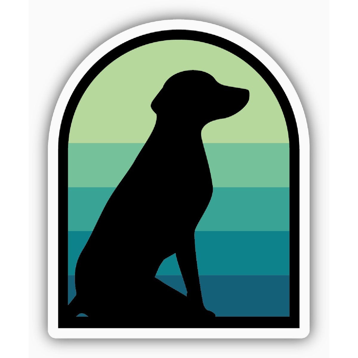 Stickers Northwest Dog Silhouette Large Sticker Stickers Northwest Dog Silhouette Large Sticker