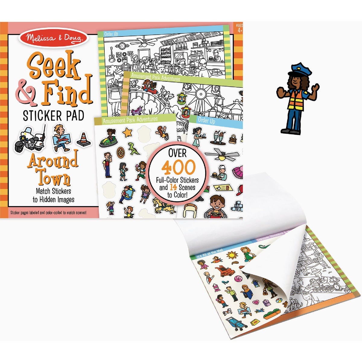 Melissa & Doug Seek & Find Sticker Pad - Around Town