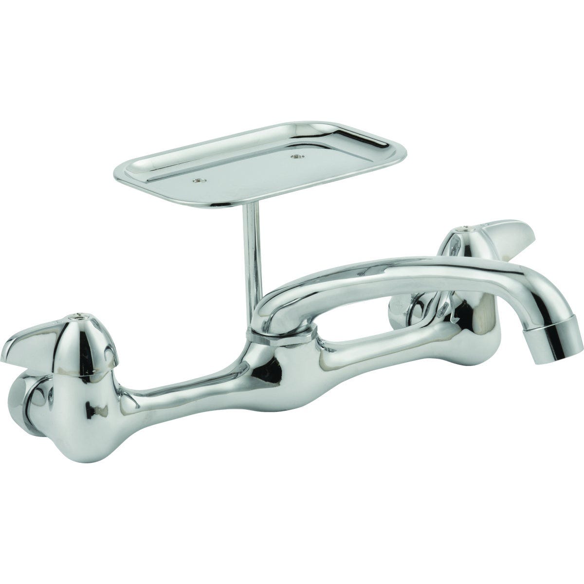 Homepointe 2-Handle Wall Mount Kitchen Faucet, Chrome Homepointe 2-Handle Wall Mount Kitchen Faucet, Chrome