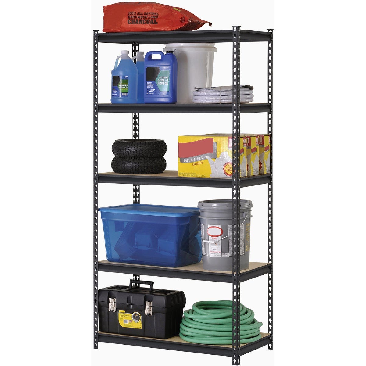 Muscle Rack 36 In. x 18 In. x 72 In. 5-Tier Black Shelving Unit - photo 6 Muscle Rack 36 In. x 18 In. x 72 In. 5-Tier Black Shelving Unit - photo 6