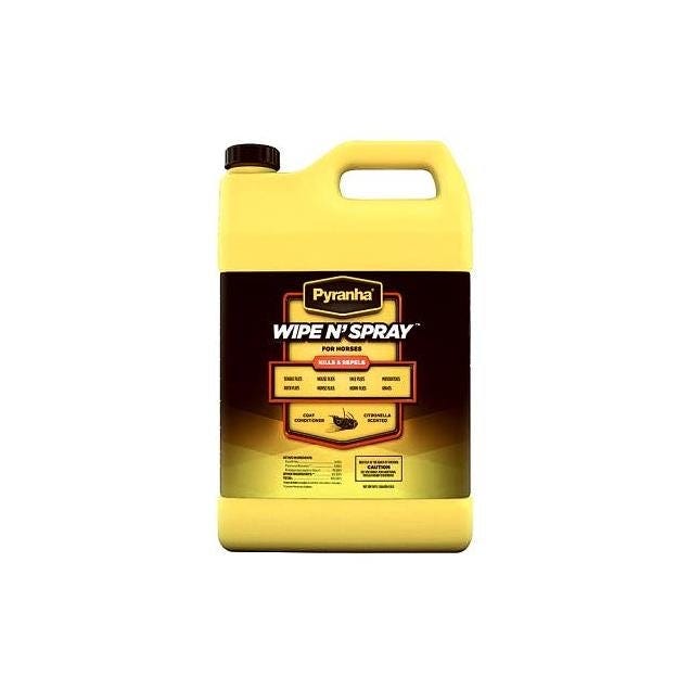 Pyranha 1 Gal. Horse Wipe 'N Spray Fly Repellent Pyranha 1 Gal. Horse Wipe 'N Spray Fly Repellent