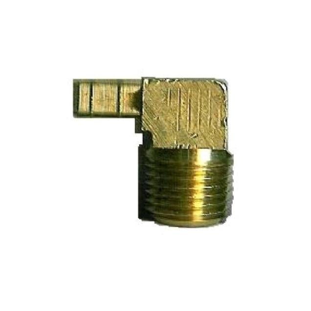 Anderson Metals 1/8 x 1/4 In. MPT Brass Mini Hose Barb Elbow Anderson Metals 1/8 x 1/4 In. MPT Brass Mini Hose Barb Elbow