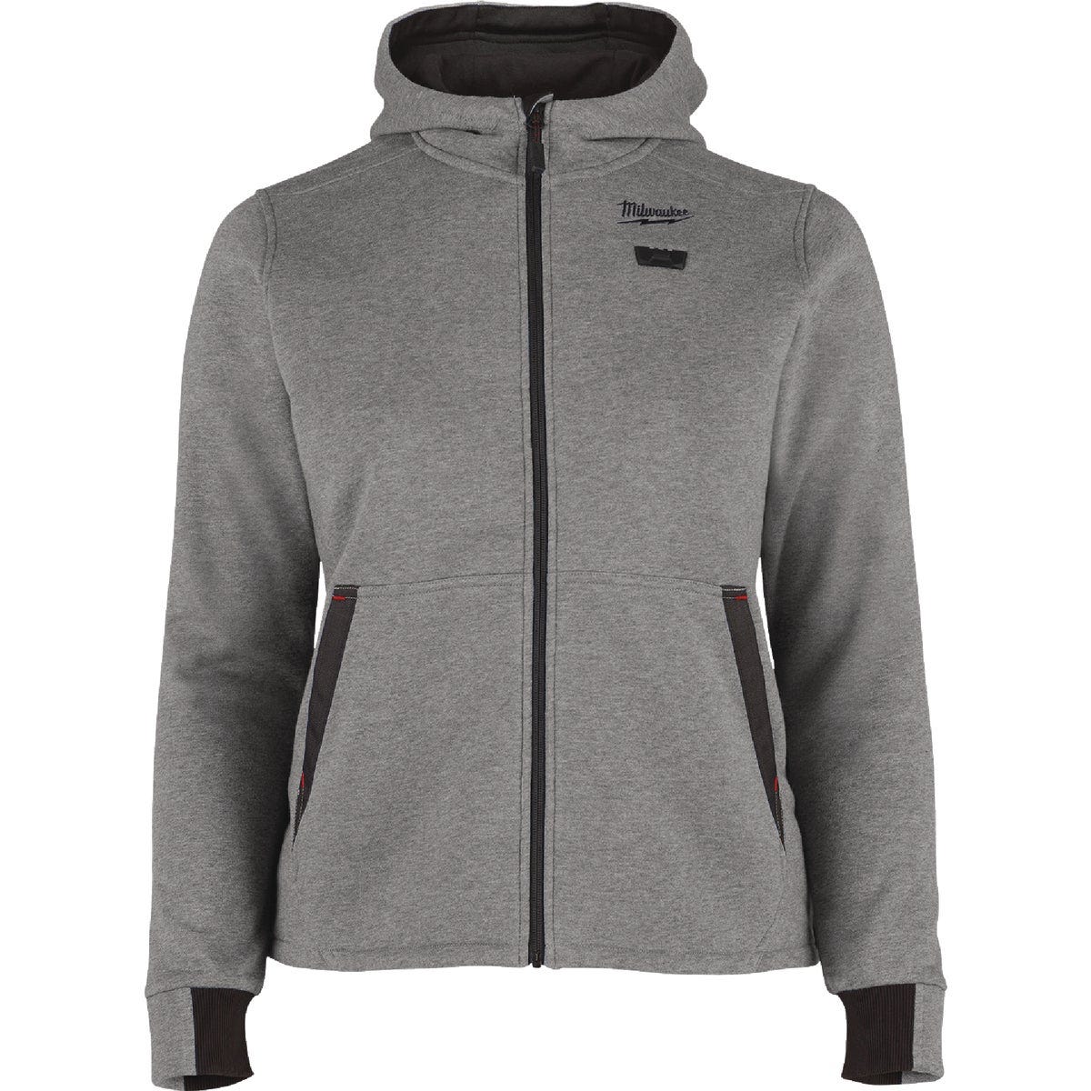 Milwaukee M12 Women's XL Gray Full-Zip Heated Hoodie Kit