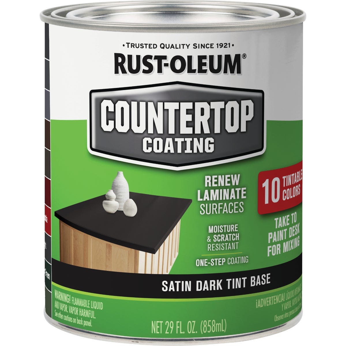 Rust-Oleum Dark Color Tint Base Satin 25 LF x 2 Ft. Wide Countertop Coating - photo 2