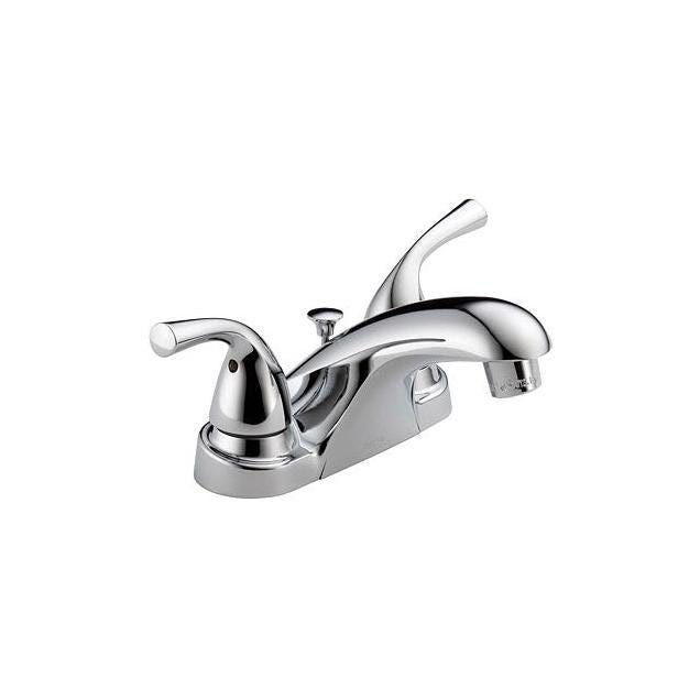 Delta Foundations Chrome 2-Handle 4 In. Centerset Bathroom Faucet Delta Foundations Chrome 2-Handle 4 In. Centerset Bathroom Faucet