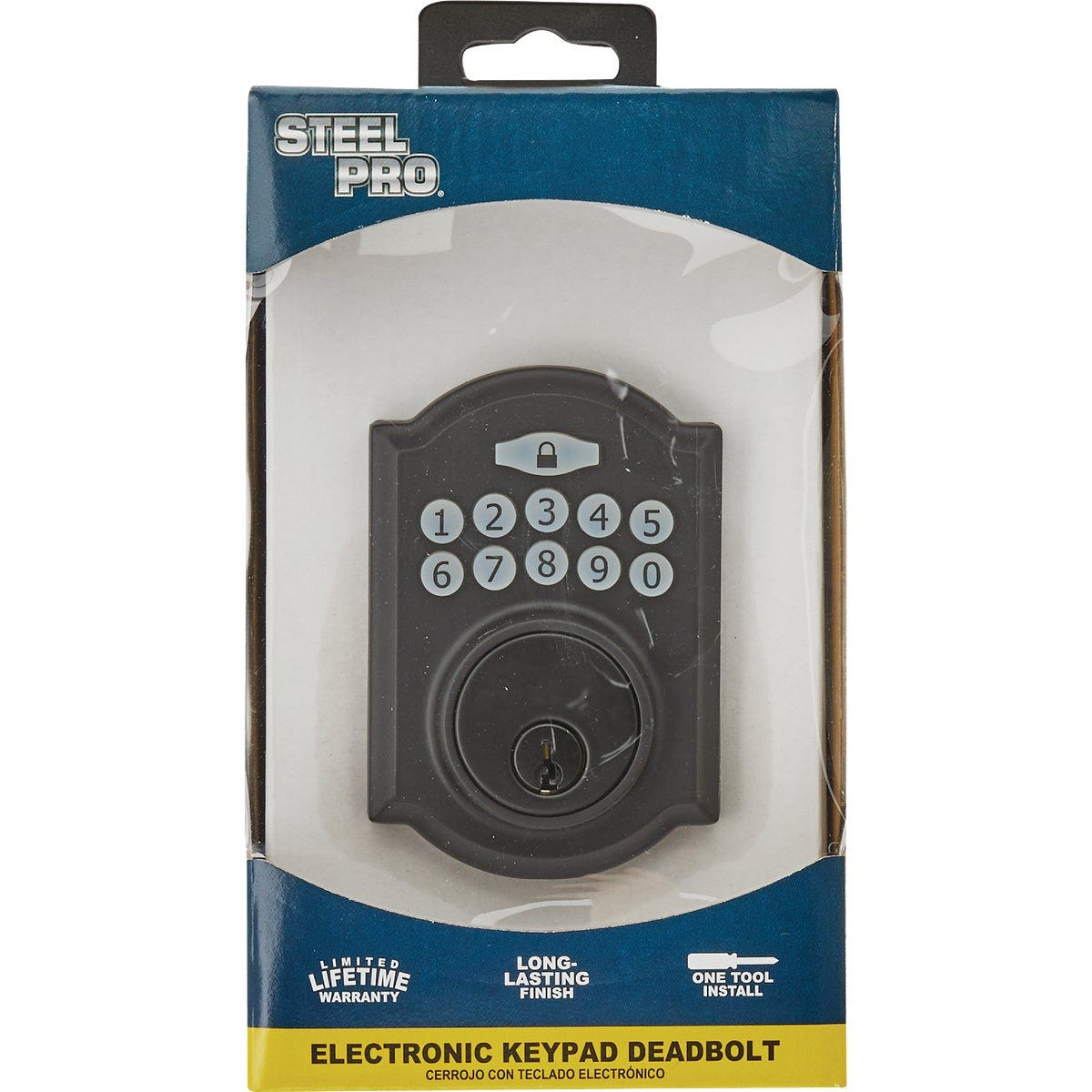 Steel Pro Electronic Deadbolt, Matte Black - photo 2