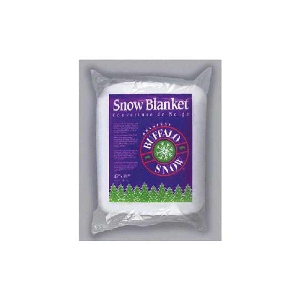 Buffalo 45 In. x 99 In. Polyester White Snow Blanket