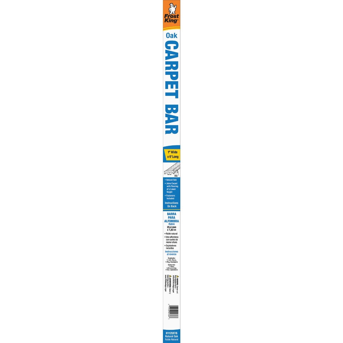 Do it Unfinished Smooth 1 In. x 6 Ft. Oak Carpet Trim Bar - photo 2