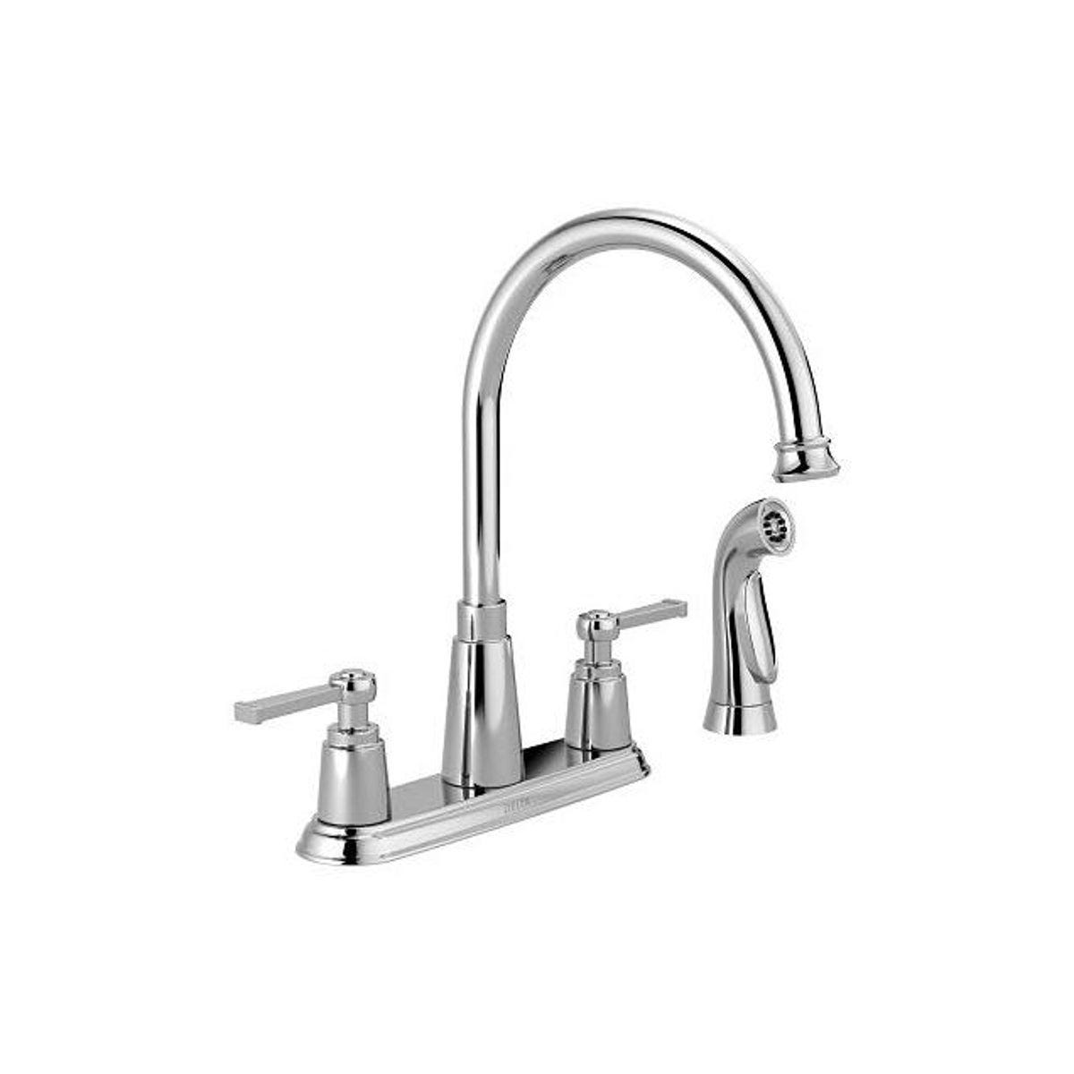 Delta Chrome Emmett High-Arc Kitchen Faucet Delta Chrome Emmett High-Arc Kitchen Faucet