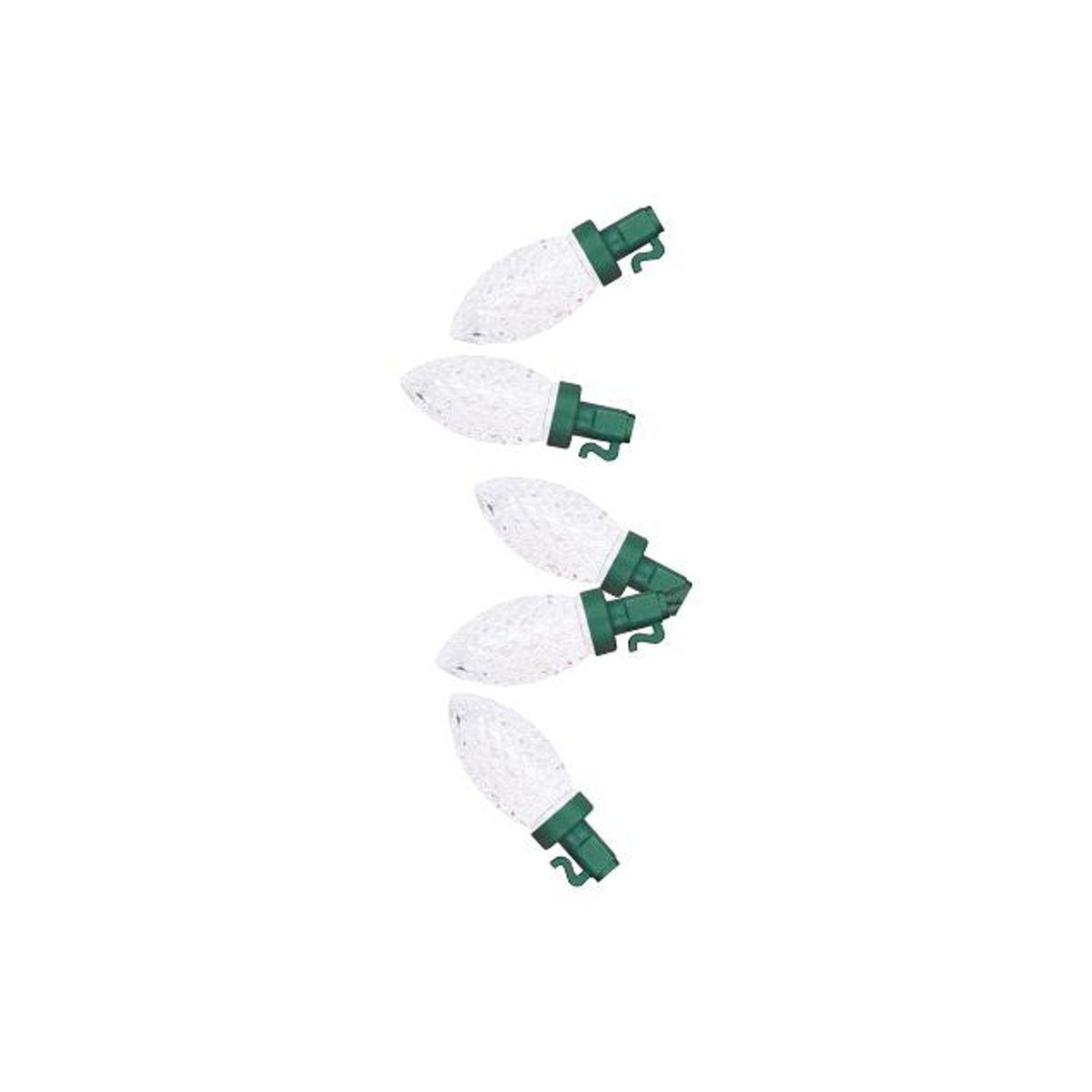 Holiday Wonderland Pure White 100-Bulb C9 Christmas Pro-Series Faceted String Lights Holiday Wonderland Pure White 100-Bulb C9 Christmas Pro-Series Faceted String Lights